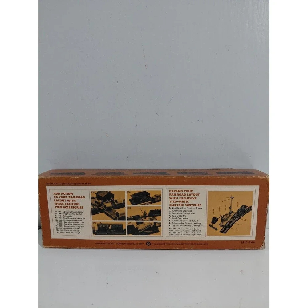 Tyco 335: 300 HO Gauge Model Railroad Great Northern Flat & Cable Load w/Box